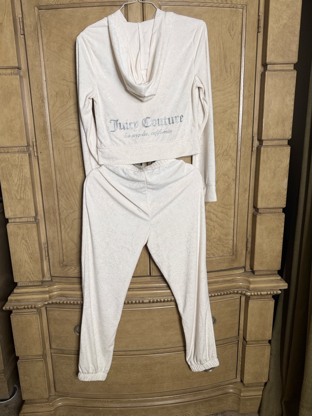 Juicy Couture🔥 Iconic Terry Oyster Bling Hoodie Tracksuit Set - Picture 8 of 10